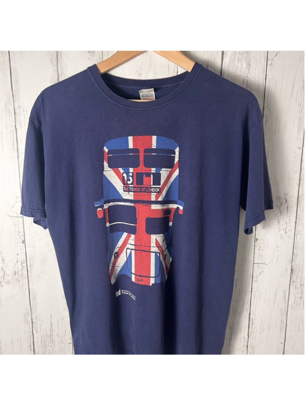 London Bus Graphic Tee Navy Blue – Size 14/15 (164 cm) men’s medium